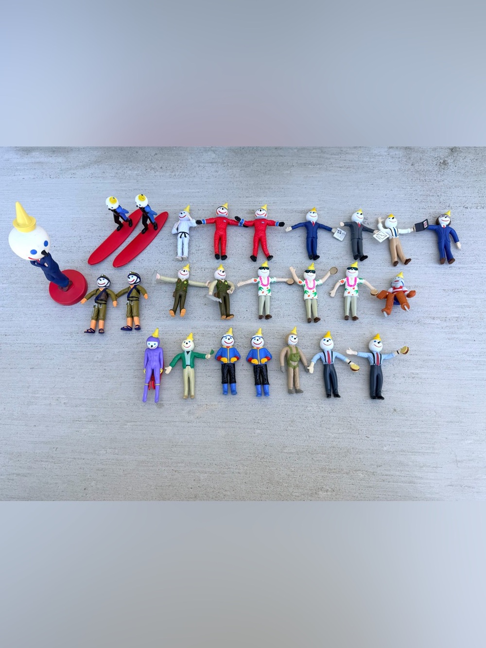 Vintage Jack in the Box Restaurant Collectible Toy Figures - Multicolor Set
